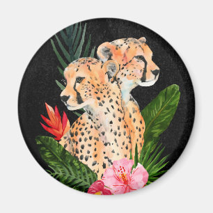 Cheetah Bouquet Magneet