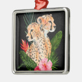 Cheetah Bouquet Metalen Ornament (Links)
