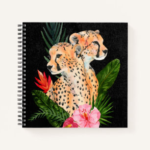 Cheetah Bouquet Notitieboek