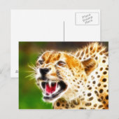 Cheetah Briefkaart (Voorkant / Achterkant)