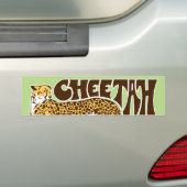 Cheetah Bumpersticker (Op auto)