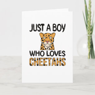 Cheetah Cadeaus voor Jongens Cheetah Lover Leuk Di Kaart