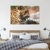 Cheetah Canvas Afdruk (Insitu (Slaapkamer))