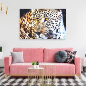 Cheetah Canvas Afdruk (Insitu (Woonkamer))