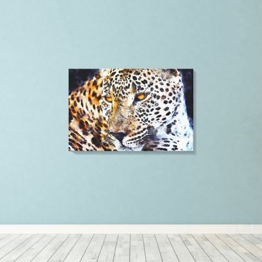 Cheetah Canvas Afdruk (Insitu (Houten vloer))