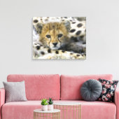Cheetah Canvas Afdruk (Insitu (Woonkamer))