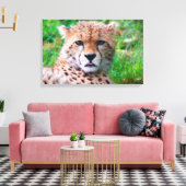 Cheetah Canvas Afdruk (Insitu (Woonkamer))