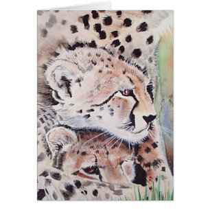 Cheetah Card door Molly Harrison ~ Blank