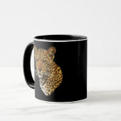 Cheetah Cat Coffee Mok (Voorkant links)