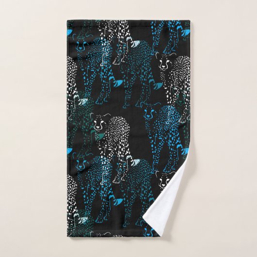 Cheetah coloré (Serviette à main)