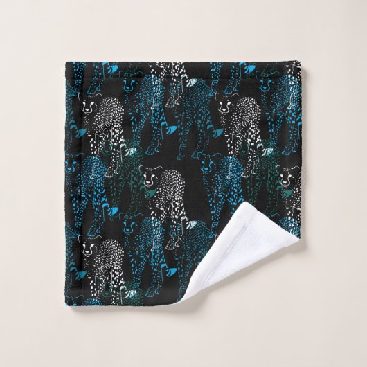 Cheetah coloré (Gant de toilette)