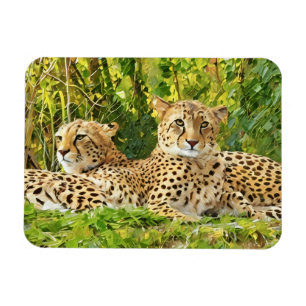 Cheetah Companions - Rusten in het wild Magneet