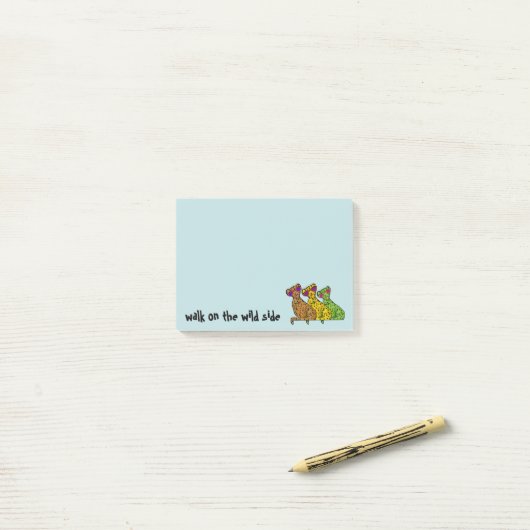 Cheetah Cool Cats Post-it® Notes (Op bureau)