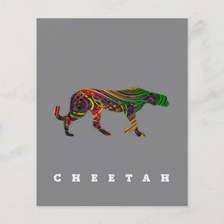 Cheetah cool design| Dierendag cadeau Flyer