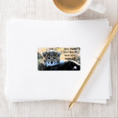 Cheetah Cub adreslabel Etiket (Insitu)