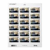 Cheetah Cub adreslabel Etiket (Full Sheet)