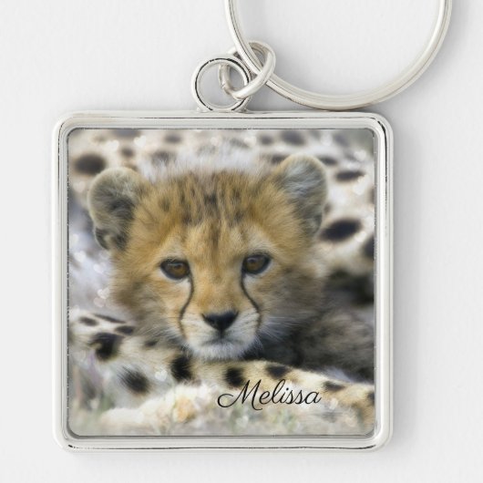 Cheetah Cub Sleutelhanger (Voorkant)