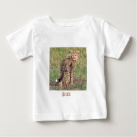 Cheetah Cub Vous Regardant. T-shirt bébé