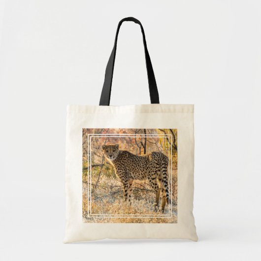 Cheetah die rond kijkt tote bag (Voorkant)