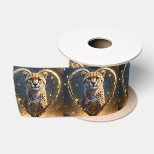 Cheetah: een gouden liefdeshart lint