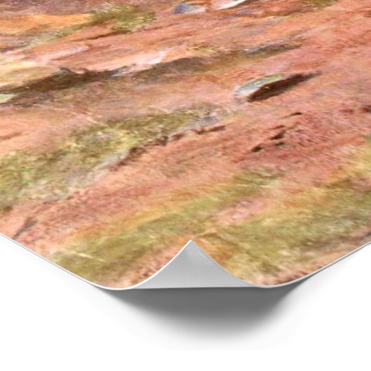 Cheetah en Antelopes van Swan,  Wilde Dier Poster (Hoek)