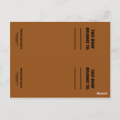 Cheetah en Gazelle-boekmerktekens Briefkaart (Achterkant)