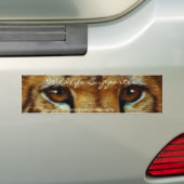 CHEETAH EYES PARTICIPANT À LA Faune BUMPER STICKER (En voiture)