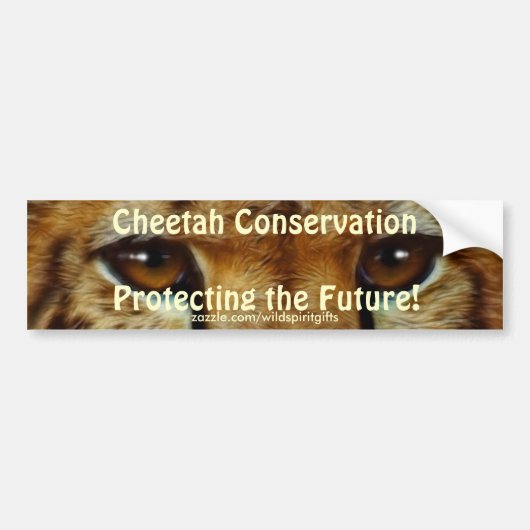 CHEETAH EYES STICKER BUMPER POUR LA Conservation D (Devant)