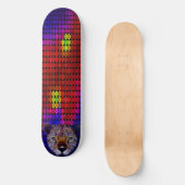 Cheetah Face Mosaic Skateboard Deck (Recto)