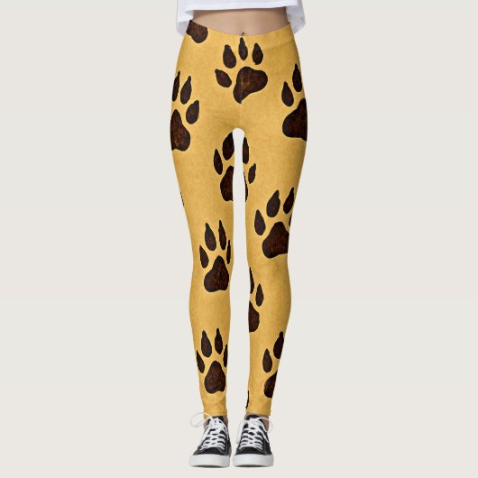 Cheetah Footprint Leggings – “Run Wild in Style” (Devant)