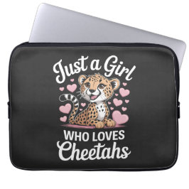 Cheetah Funny Quote Laptop Sleeve