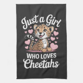 Cheetah Funny Quote Theedoek (Verticaal)