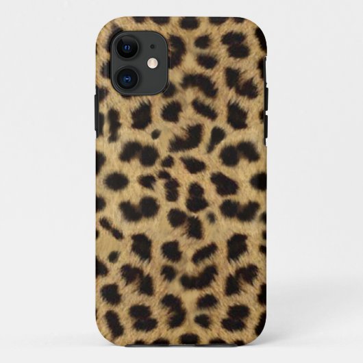 CHEETAH FUR FOTO AFGEDRUKT Case-Mate iPhone CASE (Achterkant)