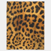Cheetah Fur Pattern Fleece Blanket (Voorkant)