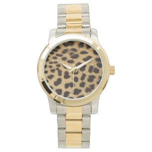 Cheetah Fur Print Horloge