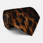 Cheetah Fur Texture Stropdas (Opgerold)
