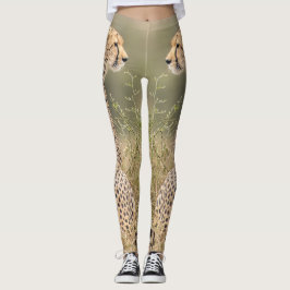 Cheetah gefotografeerd in de wilde kwaliteit leggings