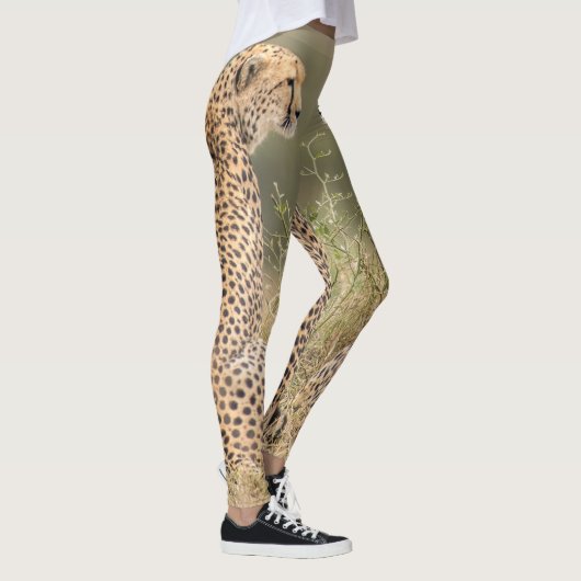 Cheetah gefotografeerd in de wilde kwaliteit leggings (Rechts)