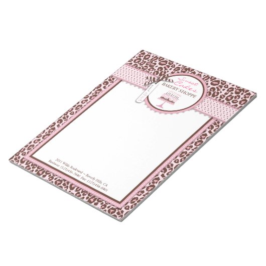 Cheetah Girl Business Notitieblok (Schuin)