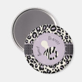 Cheetah Girl Magnet Lilac (Recto/Verso)