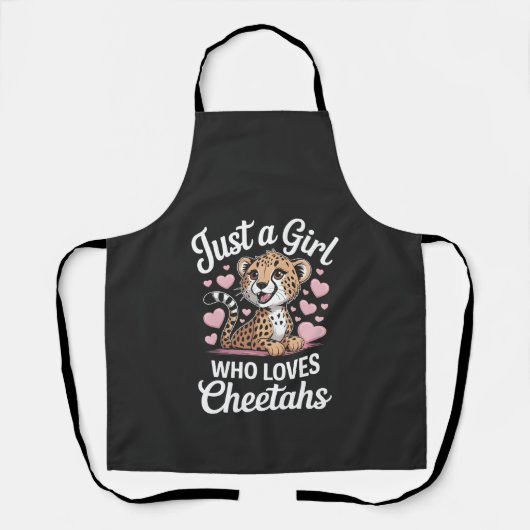 Cheetah Grappige Quote Schort (Voorkant)