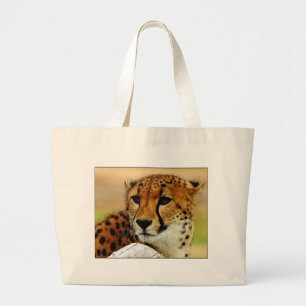 Cheetah Grote Tote Bag
