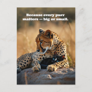 Cheetah Guardian, Kitten Heart Feestdagenkaart