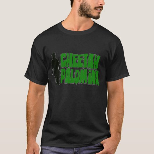 Cheetah_gunslinger_blkT T-shirt (Voorkant)