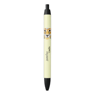cheetah head close-up illustratie zwarte inkt pen