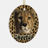 CHEETAH HEAD KERAMISCH ORNAMENT (Rechts)