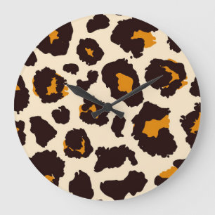 Cheetah huid, dierlijke print textuur. grote klok