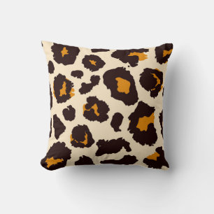 Cheetah huid, dierlijke print textuur. kussen