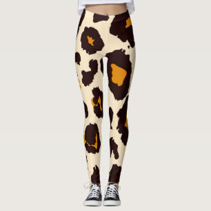 Cheetah huid, dierlijke print textuur. leggings