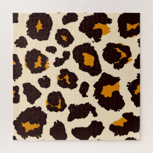 Cheetah huid, dierlijke print textuur. legpuzzel